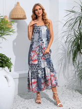 Load image into Gallery viewer, Printed Drawstring Bohemian Style Fake Dress Long Skirt