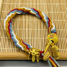 Load image into Gallery viewer, Tibet Hand-woven Diamond Rope Hand Rope Bracelet Jewelry Gifts