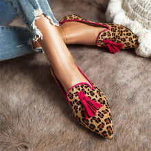 Load image into Gallery viewer, New Fashion Pointed Muller Shoes 40-43 Size Leopard Pattern Casual Single Shoe