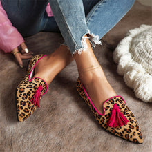 Load image into Gallery viewer, New Fashion Pointed Muller Shoes 40-43 Size Leopard Pattern Casual Single Shoe