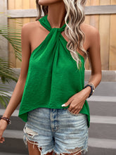 Load image into Gallery viewer, Sexy Hanging Neck Solid Color Irregular Bottom Top