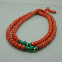 Load image into Gallery viewer, Tibetan style 108 counting beads glass beads holding a rosary car beads Necklace or Bracelet home decor