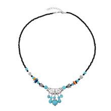 Load image into Gallery viewer, Ethnic Style Tibetan Headwear, Forehead Chain, Turquoise Tassel, Earrings, Hair Accessories