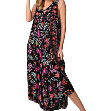 Load image into Gallery viewer, Summer New Women's Retro Print Loose Sleeveless jumpsuit