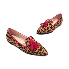 Load image into Gallery viewer, New Fashion Pointed Muller Shoes 40-43 Size Leopard Pattern Casual Single Shoe