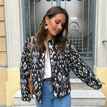 Load image into Gallery viewer, 2024 Spring New Women's Fashion and Elegance Short and Versatile Printed Quilted Round Face Jacket Coat