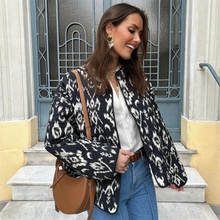 Load image into Gallery viewer, 2024 Spring New Women's Fashion and Elegance Short and Versatile Printed Quilted Round Face Jacket Coat