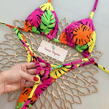 Load image into Gallery viewer, New Women's Bikini Split Print Swimwear Fashion G-string Beach Holiday