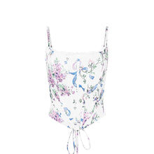 Load image into Gallery viewer, Mingmingxi Summer Corset Top Women 2025 New Arrivals Sexy Cropped Top Short Floral Print Lace Up Camis