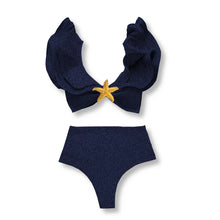 Load image into Gallery viewer, Two-Pieces Women Floral 2025 Push-Up Padded Bra Ruffles Bandage Bikini Set Swimsuit Swimwear Bathing Suit Beachwear Biquini