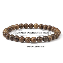 Load image into Gallery viewer, Natural Wooden Beads Bracelet Tibetan Buddha Rosary Handmade Bracelets Men and Women Yoga Meditation Prayer Beaded Jewelry Gifts