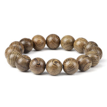 Load image into Gallery viewer, Natural Wooden Beads Bracelet Tibetan Buddha Rosary Handmade Bracelets Men and Women Yoga Meditation Prayer Beaded Jewelry Gifts