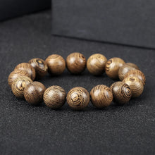 Load image into Gallery viewer, Natural Wooden Beads Bracelet Tibetan Buddha Rosary Handmade Bracelets Men and Women Yoga Meditation Prayer Beaded Jewelry Gifts