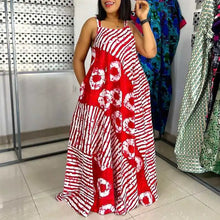 Load image into Gallery viewer, Maxi Long Dress Sexy Sleeveless Bohemian Printed Party Sundress 2024 VONDA Summer Tank Vestidos Beach Loose Casual Robe Oversize