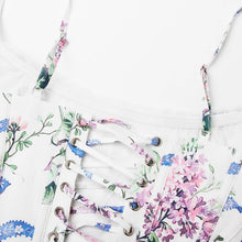 Load image into Gallery viewer, Mingmingxi Summer Corset Top Women 2025 New Arrivals Sexy Cropped Top Short Floral Print Lace Up Camis