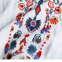 Load image into Gallery viewer, Embroidery Cotton Women Shirt Summer & Spring Blouse Tops Clothes for Women Clothing