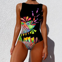 Load image into Gallery viewer, Striped Women One Piece Swimsuit High Quality Swimwear Printed Push Up Monokini Summer Bathing Suit Tropical Bodysuit Female