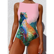 Load image into Gallery viewer, Striped Women One Piece Swimsuit High Quality Swimwear Printed Push Up Monokini Summer Bathing Suit Tropical Bodysuit Female