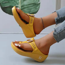Load image into Gallery viewer, Summer Sandals Women 2024 Big Size Platform Sandals Wedges Flip Flops Comfortable Slippers Ladies Non-Slip Open Toe Beach Shoes