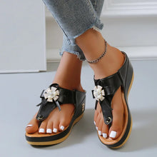 Load image into Gallery viewer, Summer Sandals Women 2024 Big Size Platform Sandals Wedges Flip Flops Comfortable Slippers Ladies Non-Slip Open Toe Beach Shoes
