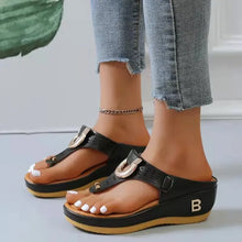 Load image into Gallery viewer, Summer Sandals Women 2024 Big Size Platform Sandals Wedges Flip Flops Comfortable Slippers Ladies Non-Slip Open Toe Beach Shoes
