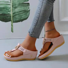 Load image into Gallery viewer, Summer Sandals Women 2024 Big Size Platform Sandals Wedges Flip Flops Comfortable Slippers Ladies Non-Slip Open Toe Beach Shoes