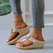 Load image into Gallery viewer, Summer Sandals Women 2024 Big Size Platform Sandals Wedges Flip Flops Comfortable Slippers Ladies Non-Slip Open Toe Beach Shoes
