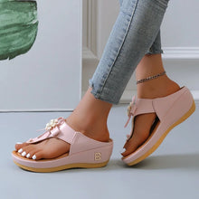 Load image into Gallery viewer, Summer Sandals Women 2024 Big Size Platform Sandals Wedges Flip Flops Comfortable Slippers Ladies Non-Slip Open Toe Beach Shoes