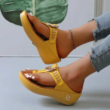 Load image into Gallery viewer, Summer Sandals Women 2024 Big Size Platform Sandals Wedges Flip Flops Comfortable Slippers Ladies Non-Slip Open Toe Beach Shoes