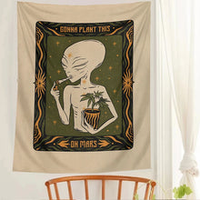 Load image into Gallery viewer, Tarot Card Alien Tapestry Wall Hanging Mandala Boho Witchcraft Bohemian Style Decoration Mattress Dorm Room Poster Tapestry