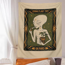Load image into Gallery viewer, Tarot Card Alien Tapestry Wall Hanging Mandala Boho Witchcraft Bohemian Style Decoration Mattress Dorm Room Poster Tapestry