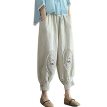 Load image into Gallery viewer, Vintage Boho Cotton Linen Pants for Women Summer Pockets Thin Beach Trousers Woman Casual High Waist Loose Harem Pants
