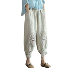 Load image into Gallery viewer, Vintage Boho Cotton Linen Pants for Women Summer Pockets Thin Beach Trousers Woman Casual High Waist Loose Harem Pants
