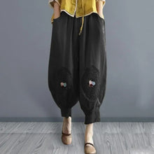 Load image into Gallery viewer, Vintage Boho Cotton Linen Pants for Women Summer Pockets Thin Beach Trousers Woman Casual High Waist Loose Harem Pants