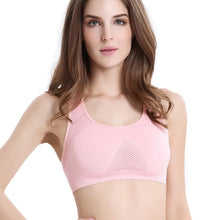 Load image into Gallery viewer, Women Breathable Sports Bra Absorb Sweat Shockproof Padded Gym Running Fitness Double Layer Seamless Yoga Sports Bra Underwear