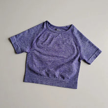 Load image into Gallery viewer, Women Seamless Yoga T-Shirt Fitness Crop Top Workout Gym Shirts Short Sleeve Quick-drying Yoga T-shirts Sportswear Female