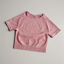 Load image into Gallery viewer, Women Seamless Yoga T-Shirt Fitness Crop Top Workout Gym Shirts Short Sleeve Quick-drying Yoga T-shirts Sportswear Female