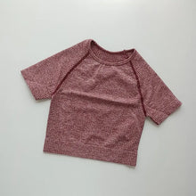 Load image into Gallery viewer, Women Seamless Yoga T-Shirt Fitness Crop Top Workout Gym Shirts Short Sleeve Quick-drying Yoga T-shirts Sportswear Female