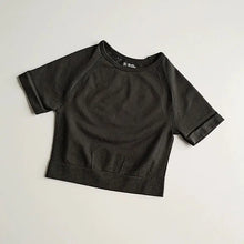 Load image into Gallery viewer, Women Seamless Yoga T-Shirt Fitness Crop Top Workout Gym Shirts Short Sleeve Quick-drying Yoga T-shirts Sportswear Female