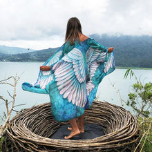 Load image into Gallery viewer, Women's Clothing Wings Cover-ups Beach Long Boho Kaftan Dress Kimono Mujer Pareos De Playa