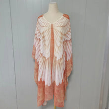 Load image into Gallery viewer, Women's Clothing Wings Cover-ups Beach Long Boho Kaftan Dress Kimono Mujer Pareos De Playa