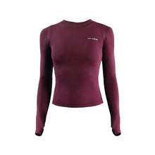 Load image into Gallery viewer, Women's Long Sleeve Top Yoga Shirts Running T-Shirt Workout Fitness Gym Sports Top Training Crop Top Solidcolor