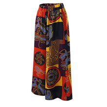 Load image into Gallery viewer, Women's Wide Leg Boho Harem Pants Gypsy Hippie Indian Thailand Bohemian Palazzo Pants Smocked Waist Aladdin Trousers shirt