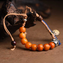 Load image into Gallery viewer, Tibetan Style Woven Bracelet, Agate, Bead, Cotton Thread, Bracelet Headgear, Minority Ethnic Style Couple Bracelet Gift