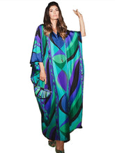 Load image into Gallery viewer, Chic Floral Printed Oversized V-Neck Maxi Dress