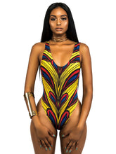 Load image into Gallery viewer, New Ladies Printed Open Back One-piece Swimsuit