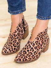 Load image into Gallery viewer, Nude Boots Deep V Sexy Short Boots Casual Comfortable Zipper Shoes Women's Boots