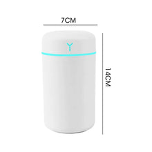 Load image into Gallery viewer, 1 PCS Portable 390ml Air Humidifier Aromatherapy Humidificador For Home Car USB Sprayer With LED Color Night Lamp Purifier