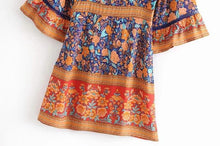 Load image into Gallery viewer, Vacation Spring Bohemian Hollow Print Beach Skirt