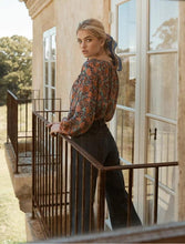 Load image into Gallery viewer, Spring New Bohemian Vintage Lace Print Cutout Long Sleeve Shirt Top